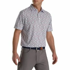FootJoy Mini Floral Print Lisle Self Collar Polo 12 FootJoy Mini Floral Print Lisle Self Collar Polo -Golf Clubs Shop footjoy mini floral print lisle self collar polo white watermelon sea green 01 88075.1673906858