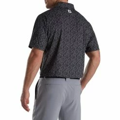 FootJoy Paint Splatter Print Lisle Self Collar Polo 9 FootJoy Paint Splatter Print Lisle Self Collar Polo -Golf Clubs Shop footjoy paint splatter print lisle self collar polo black white 02 41795.1673899894