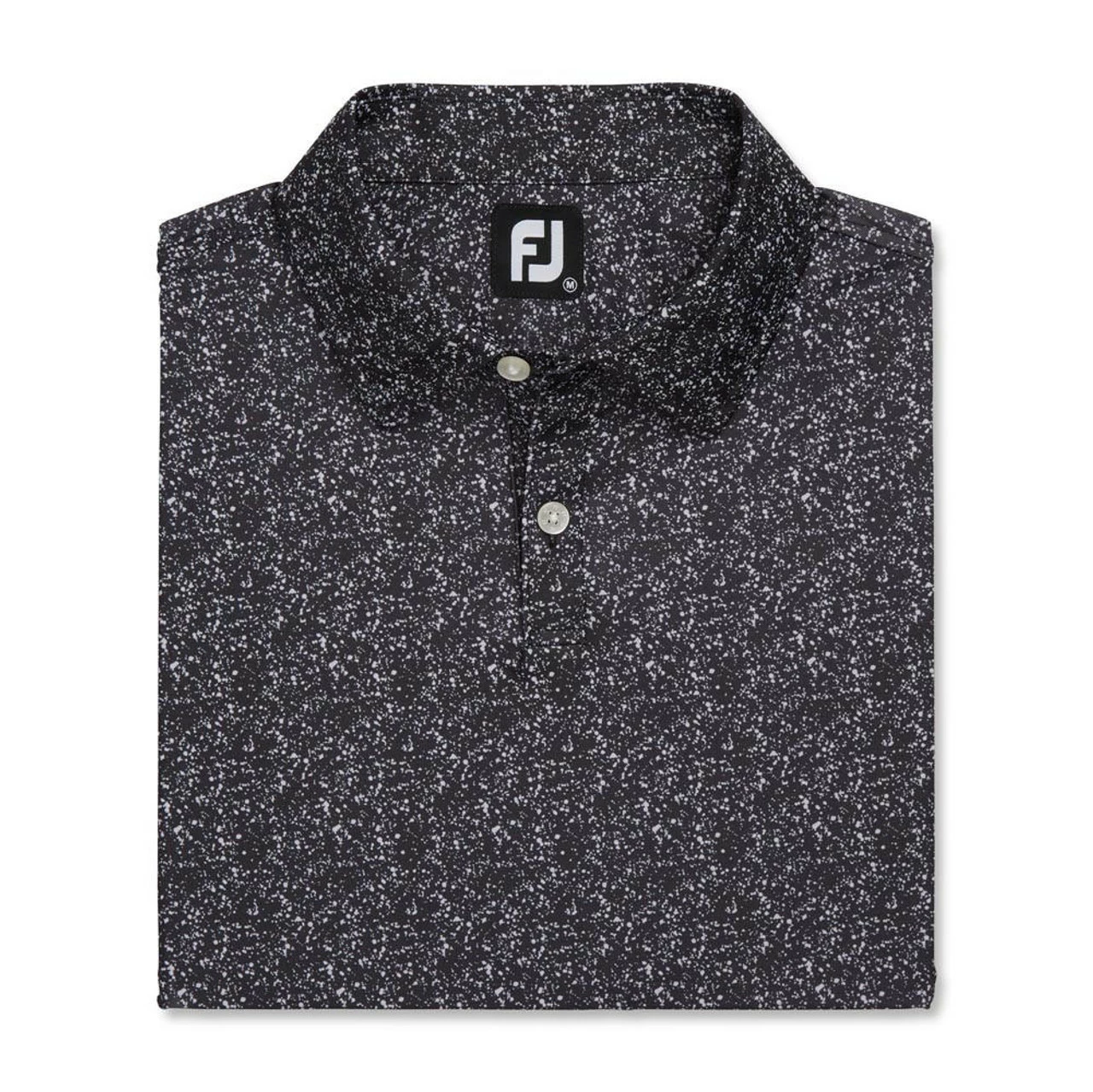 FootJoy Paint Splatter Print Lisle Self Collar Polo 4 FootJoy Paint Splatter Print Lisle Self Collar Polo - Image 4