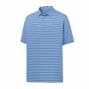 FootJoy Pique Mixed Stripe Self Collar Polo -Golf Clubs Shop footjoy pique mixed stripe self collar polo lagoon white 01 17570.1632336474