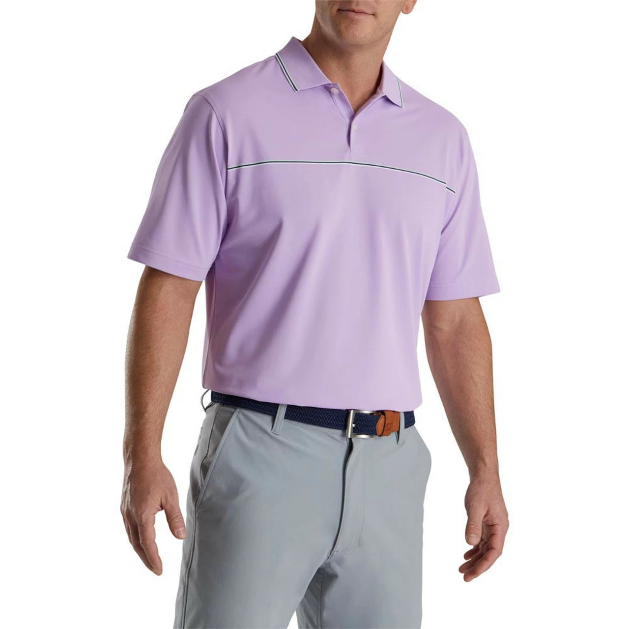 FootJoy Small Details Stretch Pique Knit Collar Polo 1 FootJoy Small Details Stretch Pique Knit Collar Polo