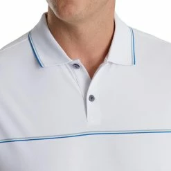 FootJoy Small Details Stretch Pique Knit Collar Polo 18 FootJoy Small Details Stretch Pique Knit Collar Polo -Golf Clubs Shop footjoy small details stretch pique knit collar polo white 03 10393.1673900420