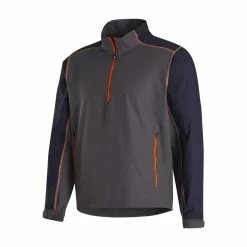 FootJoy Sport Windshirt 21 FootJoy Sport Windshirt -Golf Clubs Shop footjoy sport windshirt charcoal navy orange 01 08186.1646236671