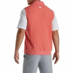 FootJoy Stretch Woven Vest With Knit Accents 29 FootJoy Stretch Woven Vest With Knit Accents -Golf Clubs Shop footjoy stetch woven vest with knit accents coral 02 62767.1673904981