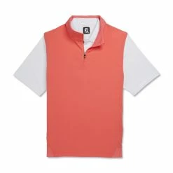 FootJoy Stretch Woven Vest With Knit Accents 31 FootJoy Stretch Woven Vest With Knit Accents -Golf Clubs Shop footjoy stetch woven vest with knit accents coral 04 15386.1673903325