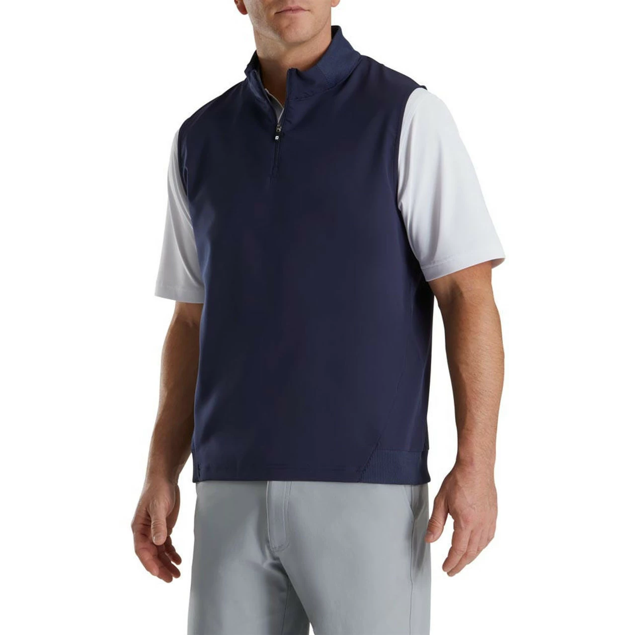 FootJoy Stretch Woven Vest With Knit Accents 9 FootJoy Stretch Woven Vest With Knit Accents - Image 9