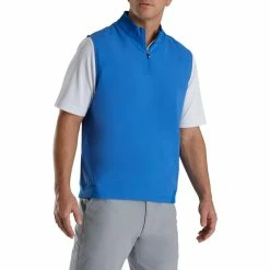 FootJoy Stretch Woven Vest With Knit Accents 20 FootJoy Stretch Woven Vest With Knit Accents -Golf Clubs Shop footjoy stetch woven vest with knit accents royal 01 24055.1673901376
