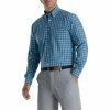 FootJoy Stretch Woven Gingham Shirt 8 FootJoy Stretch Woven Gingham Shirt -Golf Clubs Shop footjoy stretch woven gingham shirt dusk blue ink 01 03285.1671650881