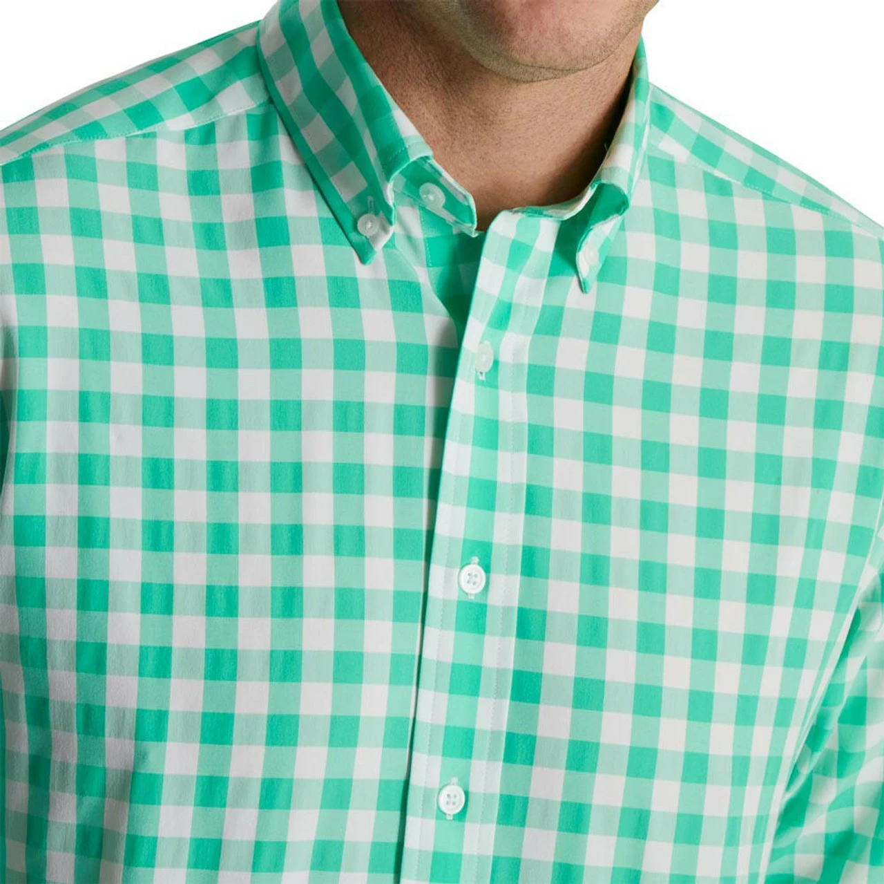 FootJoy Stretch Woven Gingham Shirt 7 FootJoy Stretch Woven Gingham Shirt - Image 7