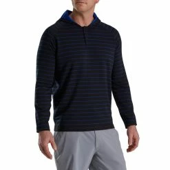 FootJoy Striped Hoodie 20 FootJoy Striped Hoodie -Golf Clubs Shop footjoy striped hoodie black ocean 01 54806.1673901868