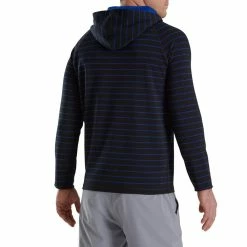 FootJoy Striped Hoodie 21 FootJoy Striped Hoodie -Golf Clubs Shop footjoy striped hoodie black ocean 02 04536.1673906693