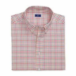 FootJoy Super Soft Woven Plaid Shirt -Golf Clubs Shop footjoy super soft woven plaid shirt white coral pink graphite 04 59205.1671650321