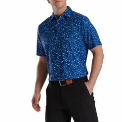 FootJoy Terrazzo Print Lisle Self Collar Polo 12 FootJoy Terrazzo Print Lisle Self Collar Polo -Golf Clubs Shop footjoy terrazzo print lisle self collar polo ocean 01 39012.1673907105