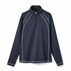 FootJoy Women's 1/4 Zip Jersey -Golf Clubs Shop footjoy womens 1 4 zip jersey navy 01 41653.1633108983