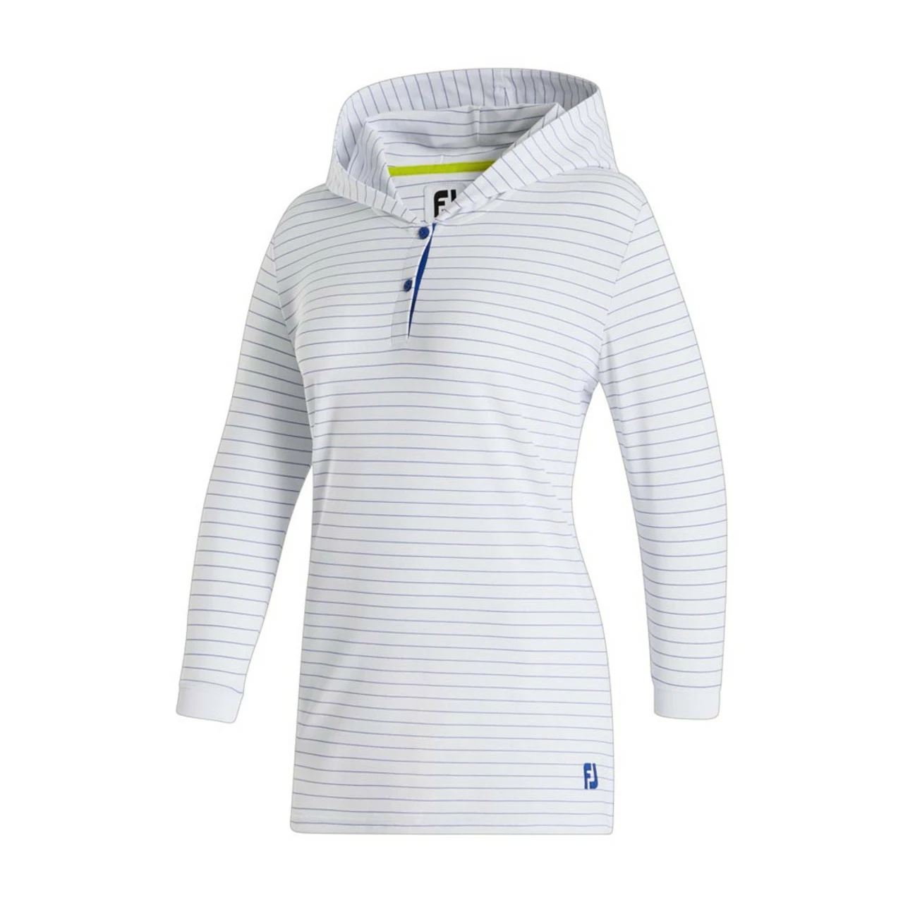 FootJoy Women's 3/4 Sleeve Pinstripe Hoodie 5 FootJoy Women's 3/4 Sleeve Pinstripe Hoodie - Image 5
