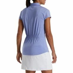 FootJoy Women's Cap Sleeve Tonal Stripe Polo 13 FootJoy Women's Cap Sleeve Tonal Stripe Polo -Golf Clubs Shop footjoy womens cap sleeve tonal stripe polo violet 02 81407.1673907046