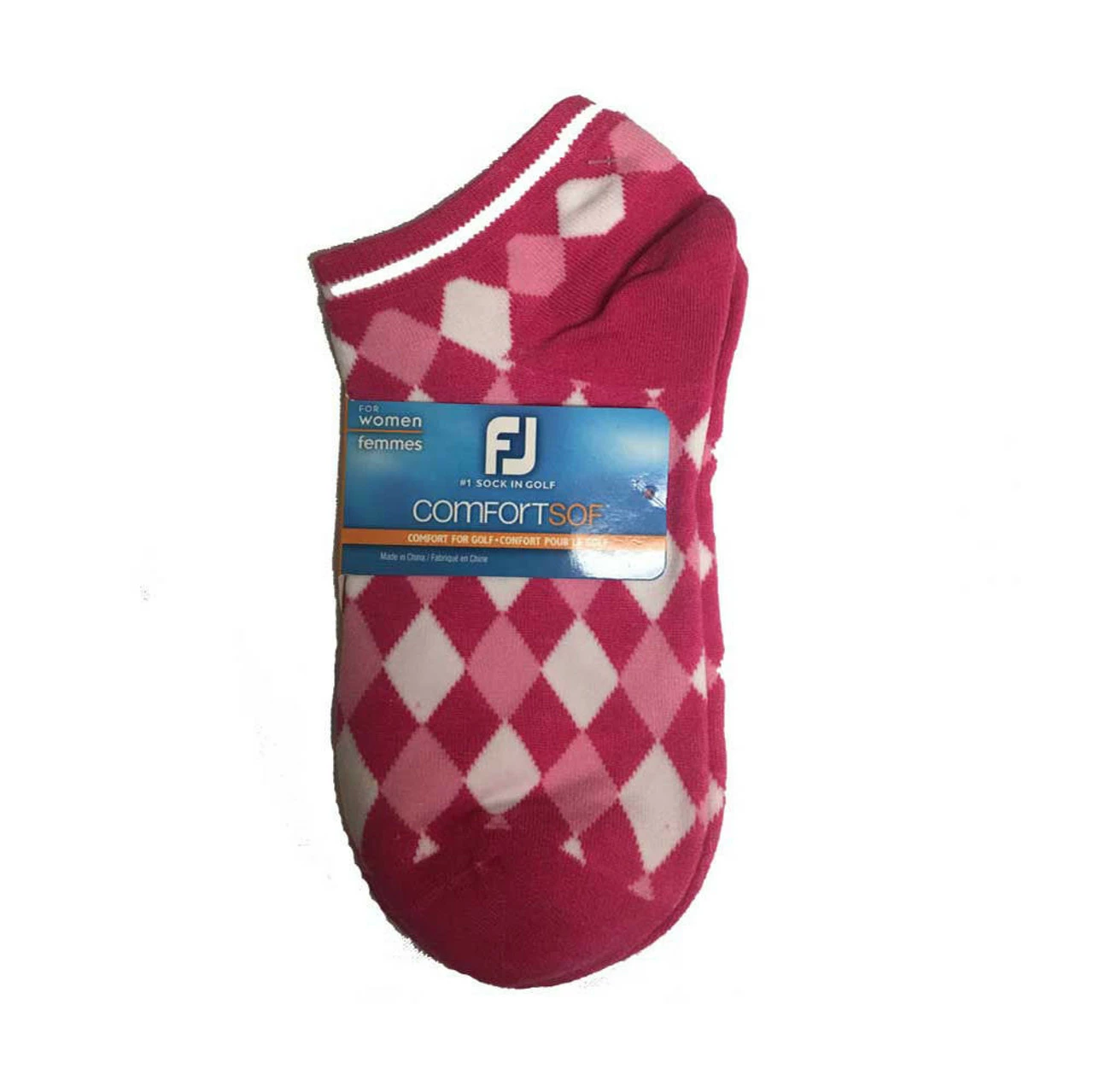 FootJoy Women's ComfortSof Low Cut Argyle Print Fashion Sock 4 FootJoy Women's ComfortSof Low Cut Argyle Print Fashion Sock - Image 4