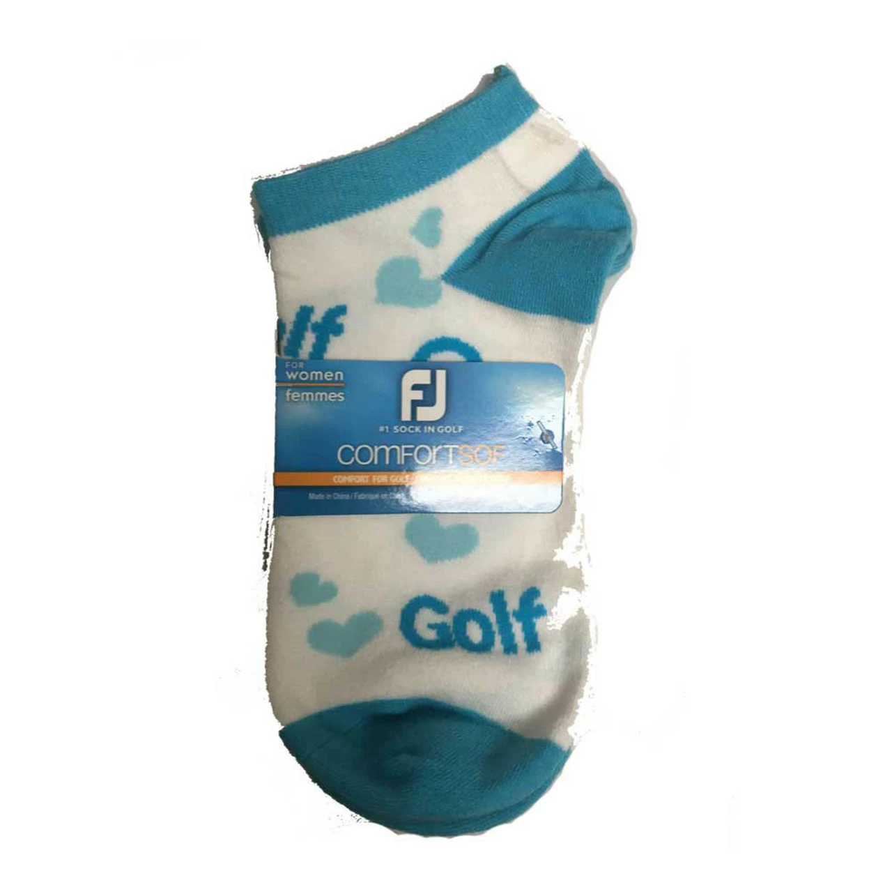 FootJoy Women's ComfortSof Low Cut Heart Print Fashion Sock 1 FootJoy Women's ComfortSof Low Cut Heart Print Fashion Sock
