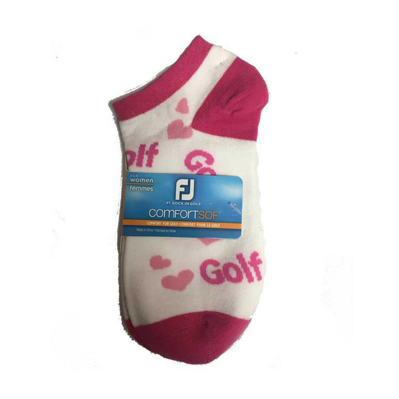 FootJoy Women's ComfortSof Low Cut Heart Print Fashion Sock 4 FootJoy Women's ComfortSof Low Cut Heart Print Fashion Sock - Image 4