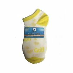 FootJoy Women's ComfortSof Low Cut Heart Print Fashion Sock 11 FootJoy Women's ComfortSof Low Cut Heart Print Fashion Sock -Golf Clubs Shop footjoy womens comfortsof low cut heart print fashion sock white yellow 01 47277.1671656279
