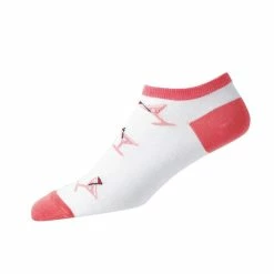 FootJoy Women's ComfortSof Low Cut Martini Print Fashion Sock -Golf Clubs Shop footjoy womens comfortsof low cut martini print fashion sock white orange 01 99457.1671653579