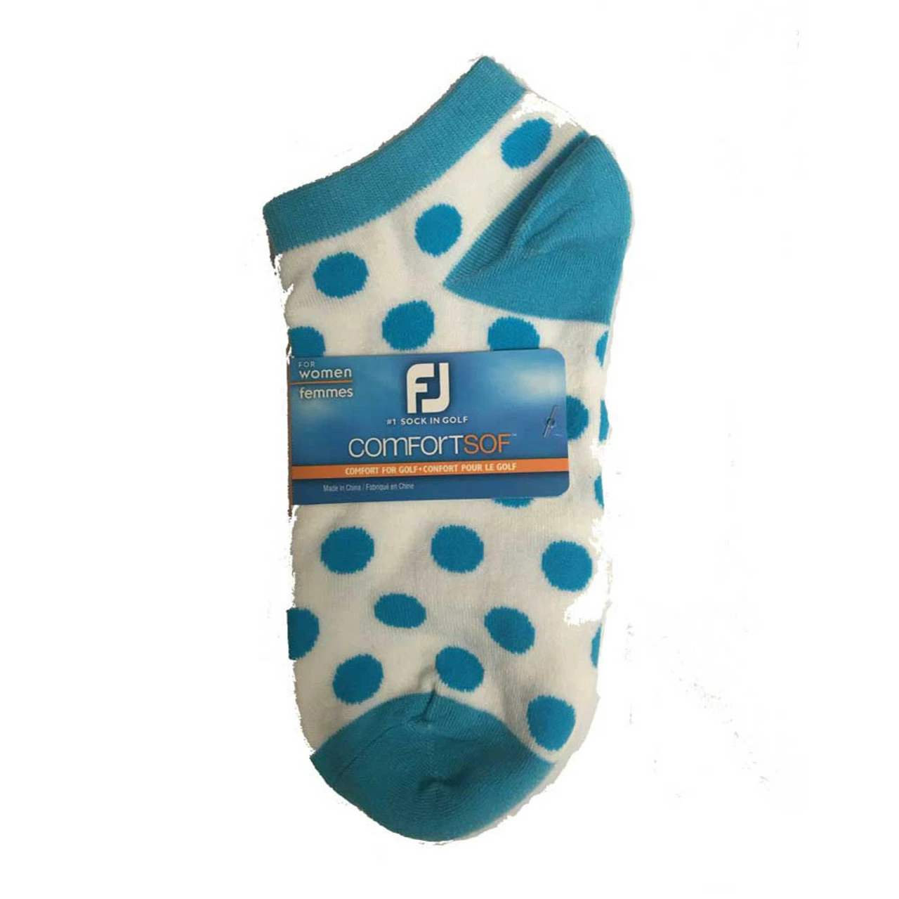 FootJoy Women's ComfortSof Low Cut Polka Dot Print Fashion Sock 1 FootJoy Women's ComfortSof Low Cut Polka Dot Print Fashion Sock