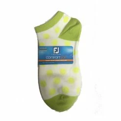 Golf Clubs Shop -Golf Clubs Shop footjoy womens comfortsof low cut polka dot print fashion sock white lime 01 58517.1671654815