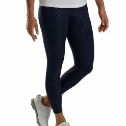 FootJoy Women's Embossed Legging 9 FootJoy Women's Embossed Legging -Golf Clubs Shop footjoy womens embossed legging navy 02 73533.1678206779