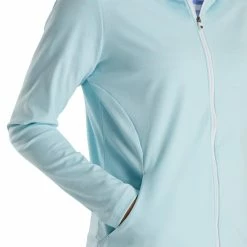 FootJoy Women's Full-Zip Hoodie 30 FootJoy Women's Full-Zip Hoodie -Golf Clubs Shop footjoy womens full zip hoodie sky heather 04 11648.1676588627