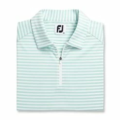 FootJoy Women's Heather Stripe Polo 19 FootJoy Women's Heather Stripe Polo -Golf Clubs Shop footjoy womens heather stripe polo aquamarine 05 94232.1631901194
