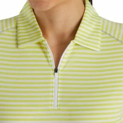 FootJoy Women's Heather Stripe Polo 28 FootJoy Women's Heather Stripe Polo -Golf Clubs Shop footjoy womens heather stripe polo citrus 04 19865.1631901195