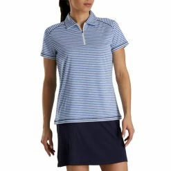 FootJoy Women's Heather Stripe Polo 21 FootJoy Women's Heather Stripe Polo -Golf Clubs Shop footjoy womens heather stripe polo cobalt 02 01128.1631901194