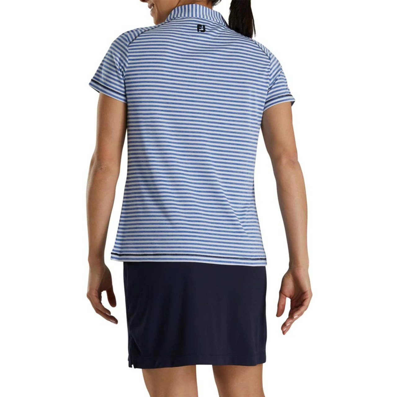 FootJoy Women's Heather Stripe Polo 8 FootJoy Women's Heather Stripe Polo - Image 8