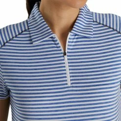 FootJoy Women's Heather Stripe Polo 23 FootJoy Women's Heather Stripe Polo -Golf Clubs Shop footjoy womens heather stripe polo cobalt 04 21695.1631901195