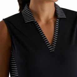 FootJoy Women's Open Placket Sleeveless Polo 19 FootJoy Women's Open Placket Sleeveless Polo -Golf Clubs Shop footjoy womens open placket sleeveless polo black 04 12476.1673285373