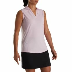 FootJoy Women's Open Placket Sleeveless Polo 28 FootJoy Women's Open Placket Sleeveless Polo -Golf Clubs Shop footjoy womens open placket sleeveless polo pink 01 05665.1673285467