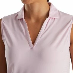 FootJoy Women's Open Placket Sleeveless Polo 30 FootJoy Women's Open Placket Sleeveless Polo -Golf Clubs Shop footjoy womens open placket sleeveless polo pink 03 15779.1673285467