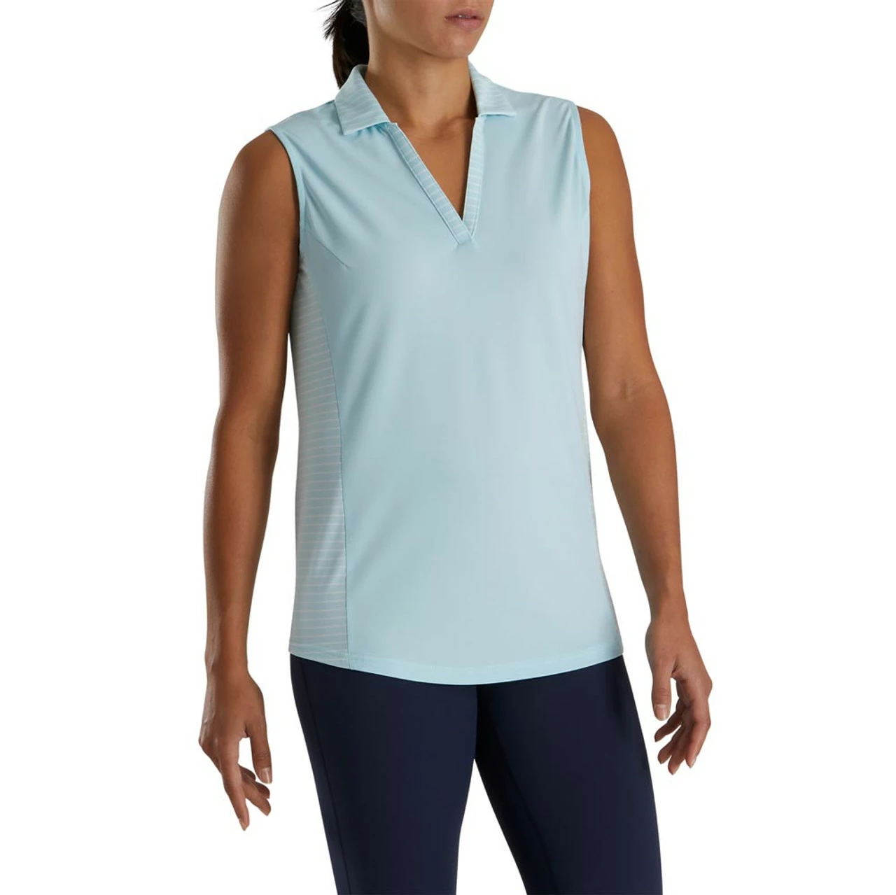 FootJoy Women's Open Placket Sleeveless Polo 6 FootJoy Women's Open Placket Sleeveless Polo - Image 6