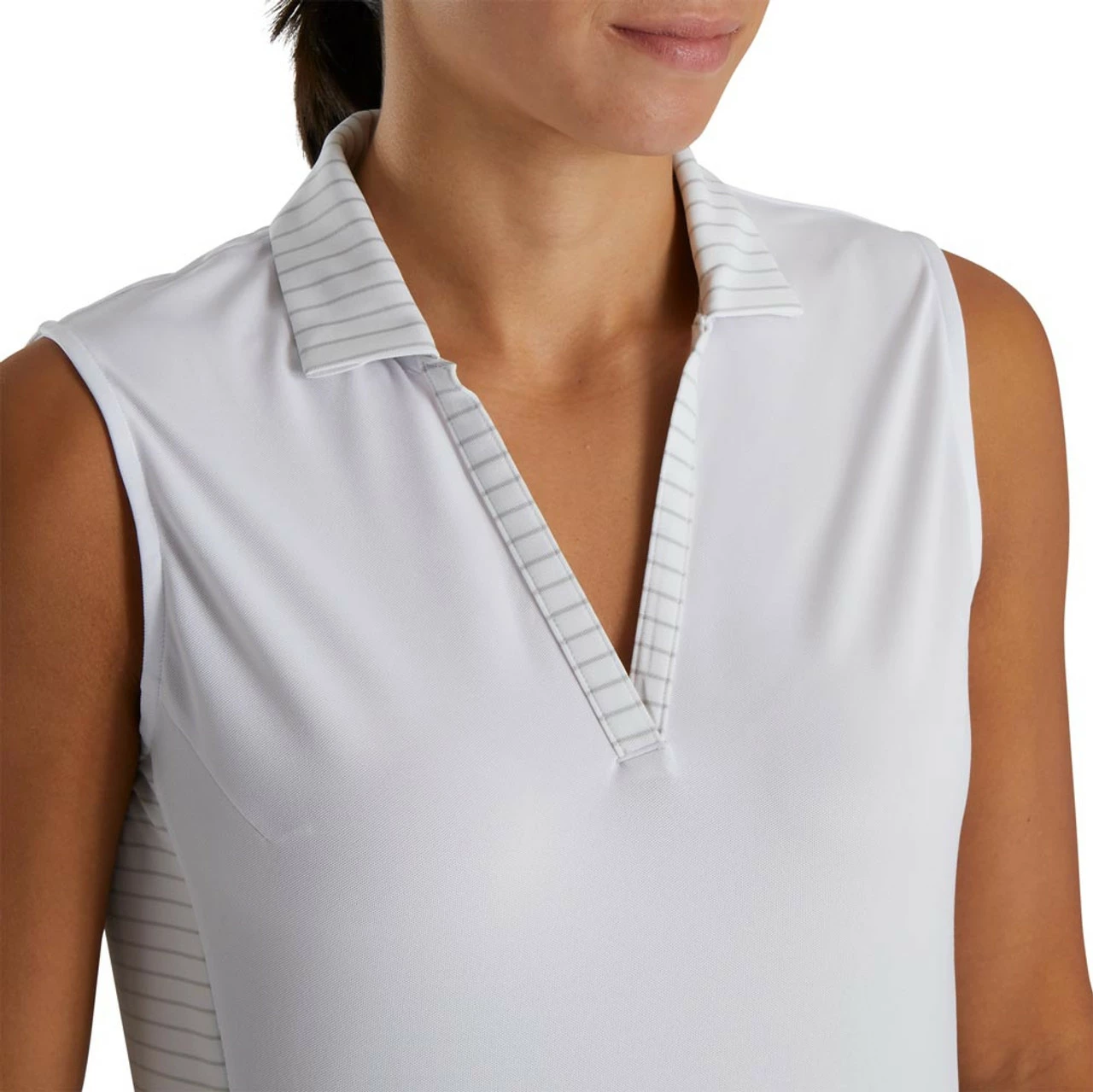 FootJoy Women's Open Placket Sleeveless Polo 12 FootJoy Women's Open Placket Sleeveless Polo - Image 12