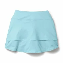 FootJoy Women's Performance Layered Skort 18 FootJoy Women's Performance Layered Skort -Golf Clubs Shop footjoy womens performance layered skort sky 01 37119.1676591326