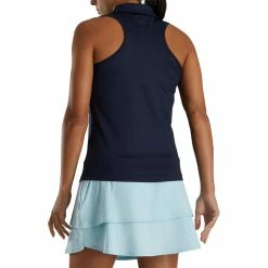FootJoy Women's Ribbed Sleeveless Polo 20 FootJoy Women's Ribbed Sleeveless Polo -Golf Clubs Shop footjoy womens ribbed sleeveless polo navy 03 59938.1676582853