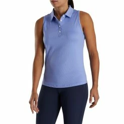 FootJoy Women's Ribbed Sleeveless Polo 27 FootJoy Women's Ribbed Sleeveless Polo -Golf Clubs Shop footjoy womens ribbed sleeveless polo violet 02 13119.1676593597