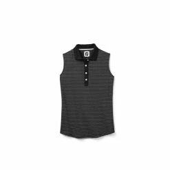FootJoy Women's Sleeveless Pinstripe Polo 20 FootJoy Women's Sleeveless Pinstripe Polo -Golf Clubs Shop footjoy womens sleeveless pinstripe polo black 01 64595.1633122943