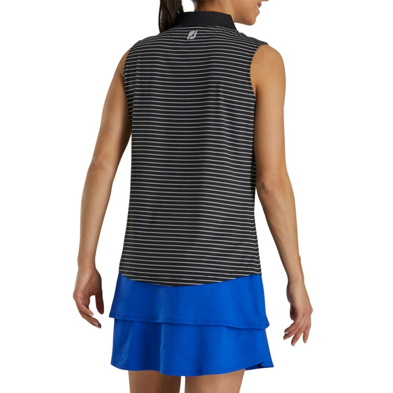 FootJoy Women's Sleeveless Pinstripe Polo 8 FootJoy Women's Sleeveless Pinstripe Polo - Image 8