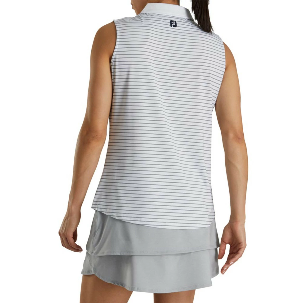 FootJoy Women's Sleeveless Pinstripe Polo 13 FootJoy Women's Sleeveless Pinstripe Polo - Image 13