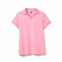 FootJoy Women's Stretch Lisle End On End Open Collar Polo -Golf Clubs Shop footjoy womens stretch lisle end on end open collar polo pink azalea 01 47866.1633379496