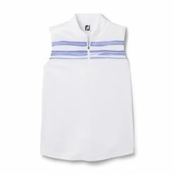 FootJoy Women's Watercolor Block Sleeveless Polo -Golf Clubs Shop footjoy womens watercolor block sleeveless polo white violet 01 54941.1676596809