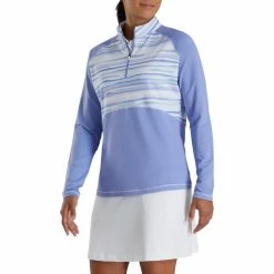 FootJoy Women's Watercolor Half-Zip Mid-Layer 18 FootJoy Women's Watercolor Half-Zip Mid-Layer -Golf Clubs Shop footjoy womens watercolor half zip mid layer violet 02 39955.1676580726