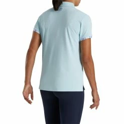 FootJoy Women's Watercolor Trim Polo 36 FootJoy Women's Watercolor Trim Polo -Golf Clubs Shop footjoy womens watercolor trim polo sky 03 03257.1676579771