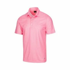 Greg Norman ML75 Microlux Iron Print Polo 11 Greg Norman ML75 Microlux Iron Print Polo -Golf Clubs Shop greg norman ml75 microlux iron print polo cool coral 01 98000.1644349993